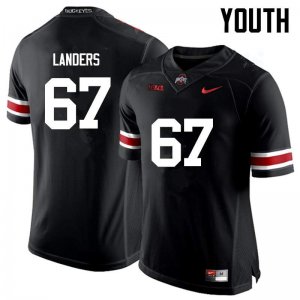 Youth Ohio State Buckeyes #67 Robert Landers Black Nike NCAA College Football Jersey High Quality YWF2144ZQ